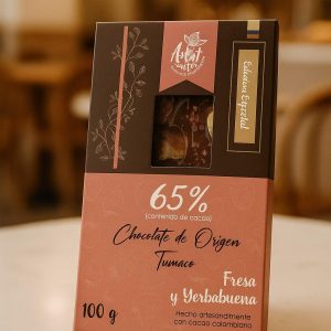 Chocolate de Origen - Fresa Yerbabuena 100 gr